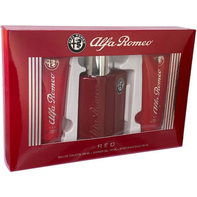 ALFA ROMEO Alfa Romeo Red SET: EDT 125ml + aftershave balm 100ml + shower gel 100ml
